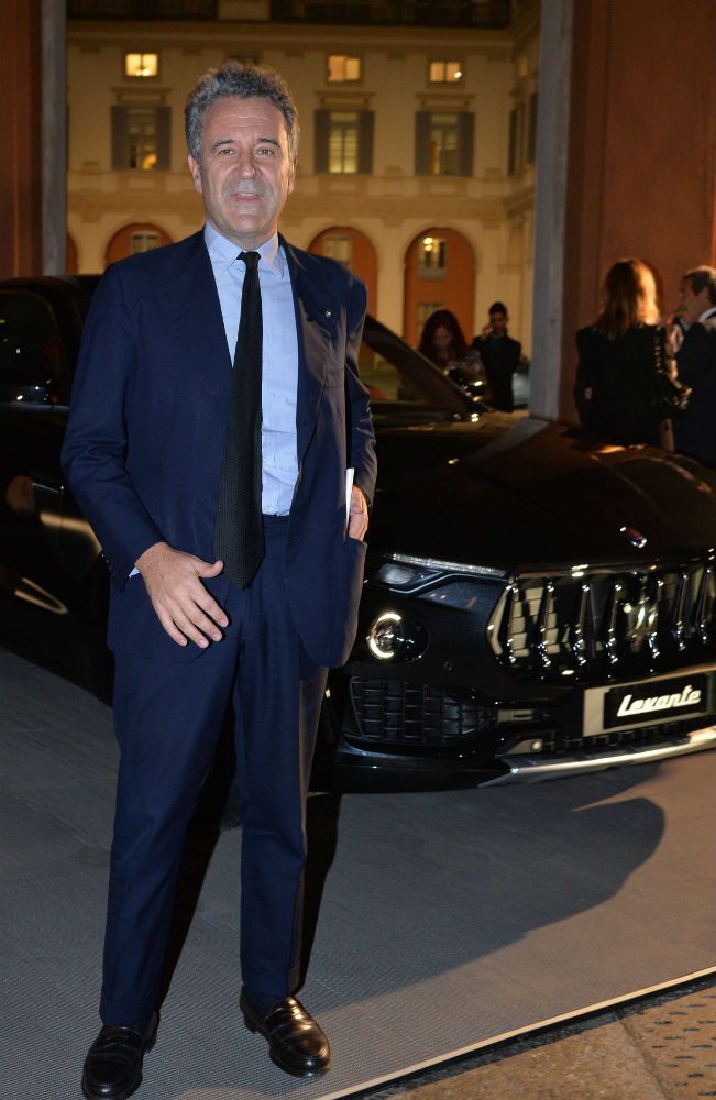 Enzo Manes con Maserati Levante alla cena di gala della  Fondazione  RFK 2016