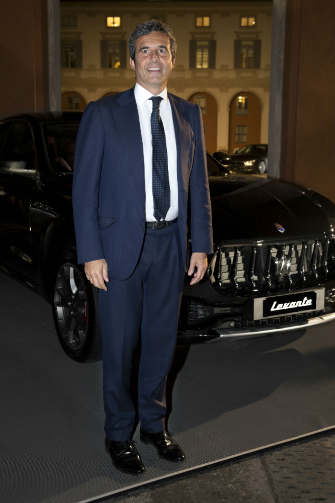 Riccardo Maria Monti con Maserati Levante alla cena di gala della  Fondazione  RFK 2016