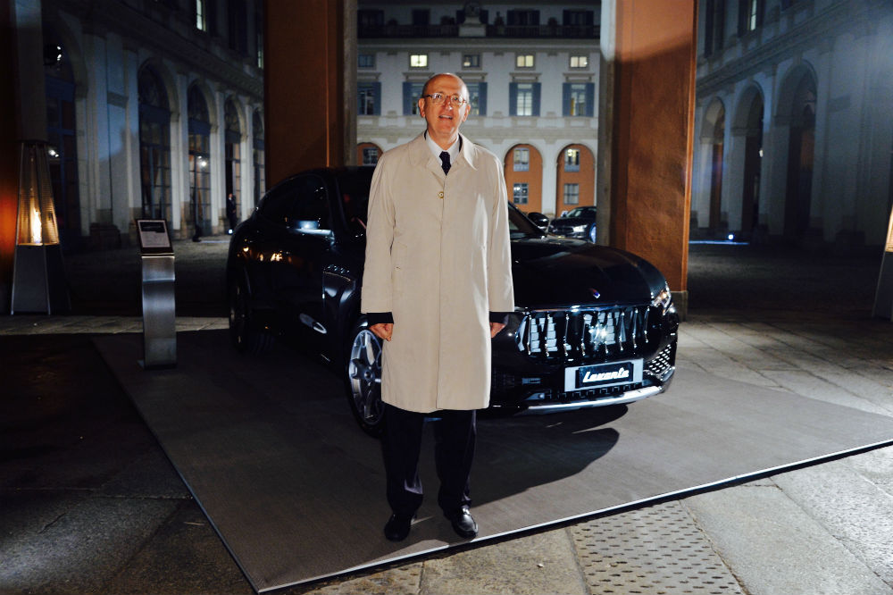 Roberto D'Alimonte con Maserati Levante alla cena di gala della  Fondazione  RFK 2016